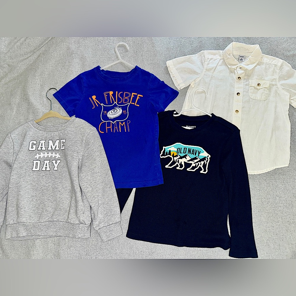 Four Boys Shirts All 5T Sized